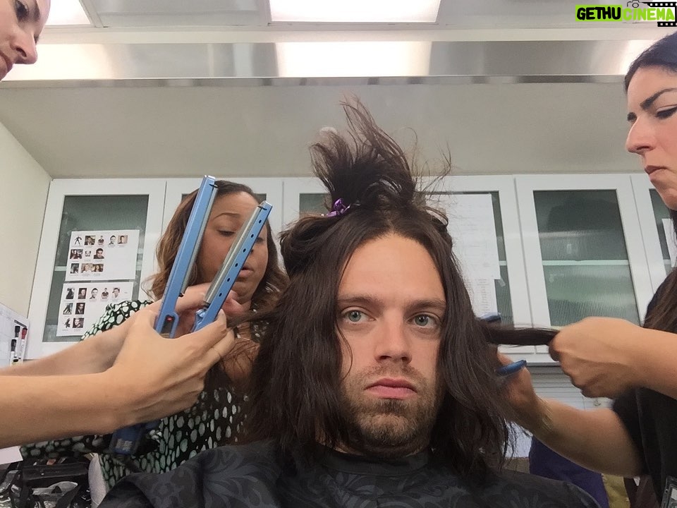 Sebastian Stan Instagram - Happy Birthday old guy! We been through some interesting fights. And hairstyles. #CaptainAmericaCivilWar @aarontoney @samhargrave