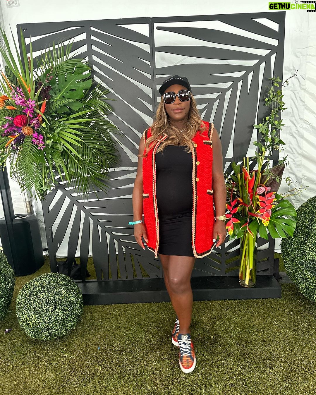 Serena Williams Instagram - Miami fun in @gucci red always wins! @djkhaled #miami #djkhaled #fyp #dance #baby #golf