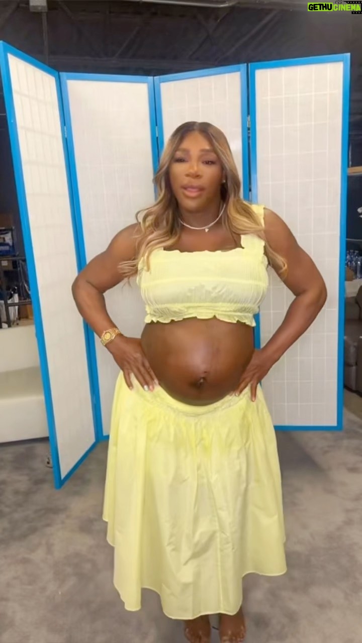Serena Williams - 331.6K Likes - I was doing some hip isolations ….. behind the scenes on set while waiting to resume shooting helps keep baby healthyyyyyyy #dance #pregnant