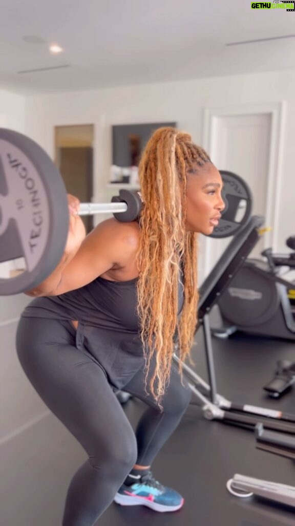 Serena Williams Instagram - Back into the swing of things #Thisishowyoudoit