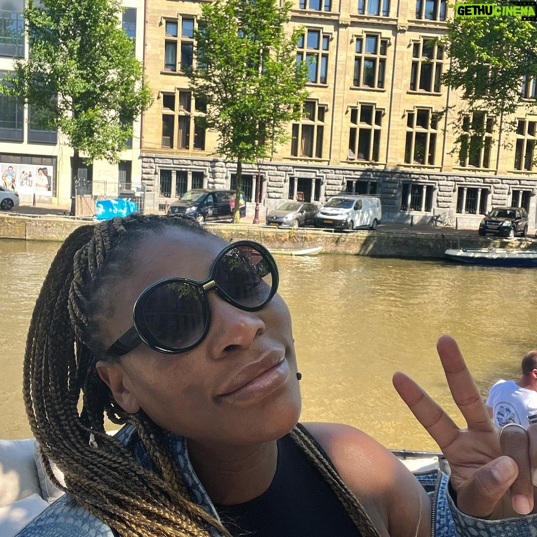 Serena Williams Instagram - A day in Amsterdam with some eyeliner 🙃