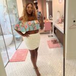 Serena Williams Instagram - Being confident is not always easy. Not even for me! Especially taking pics and being pregnant! Sometimes people close to you will try to take your joy- but it’s important to remember who you are and never be afraid to shine. #wordsofwisdom