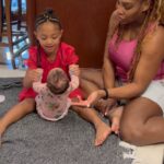 Serena Williams Instagram - We all work out in this family. @adiraohanian @olympiaohanian 💪🏿 #gym #fyp