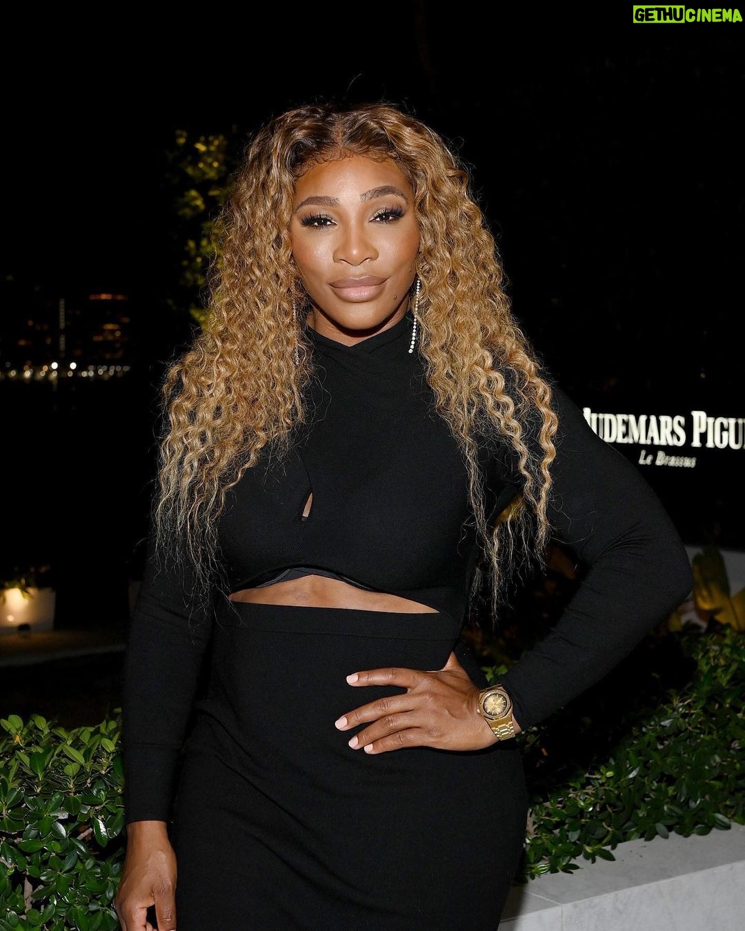 Serena Williams Instagram - T’was another beautiful evening with @audemarspiguet ✨ they never cease to amaze me and I’m forever proud to be a member of the #AP family. #Starwheel Photo Credit: Dave Kotinsky / @gettyimages