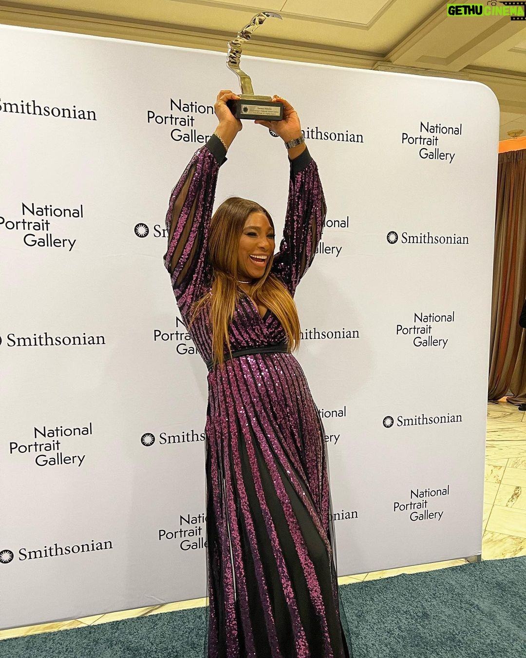 Serena Williams Instagram - I literally only know one way to hold a trophy… UP! Here to being in the @smithsoniannpg