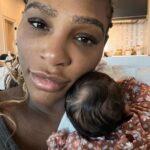 Serena Williams Instagram - Lashes and a baby. @adiraohanian