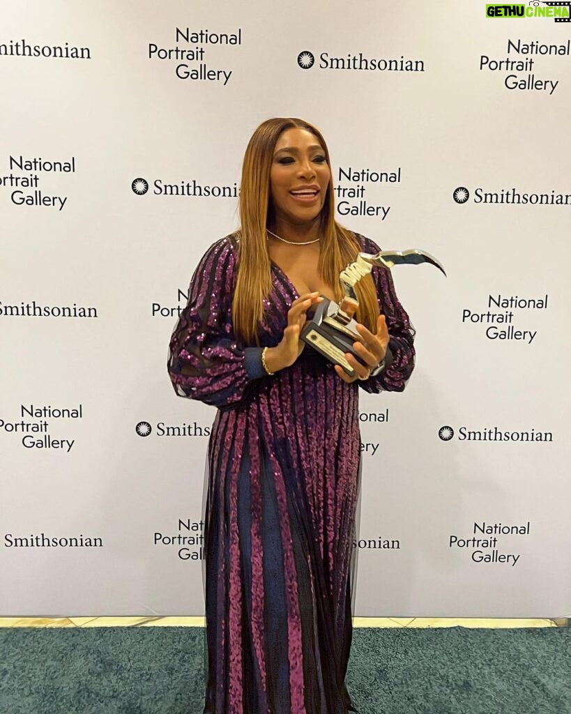 Serena Williams Instagram - I literally only know one way to hold a trophy… UP! Here to being in the @smithsoniannpg
