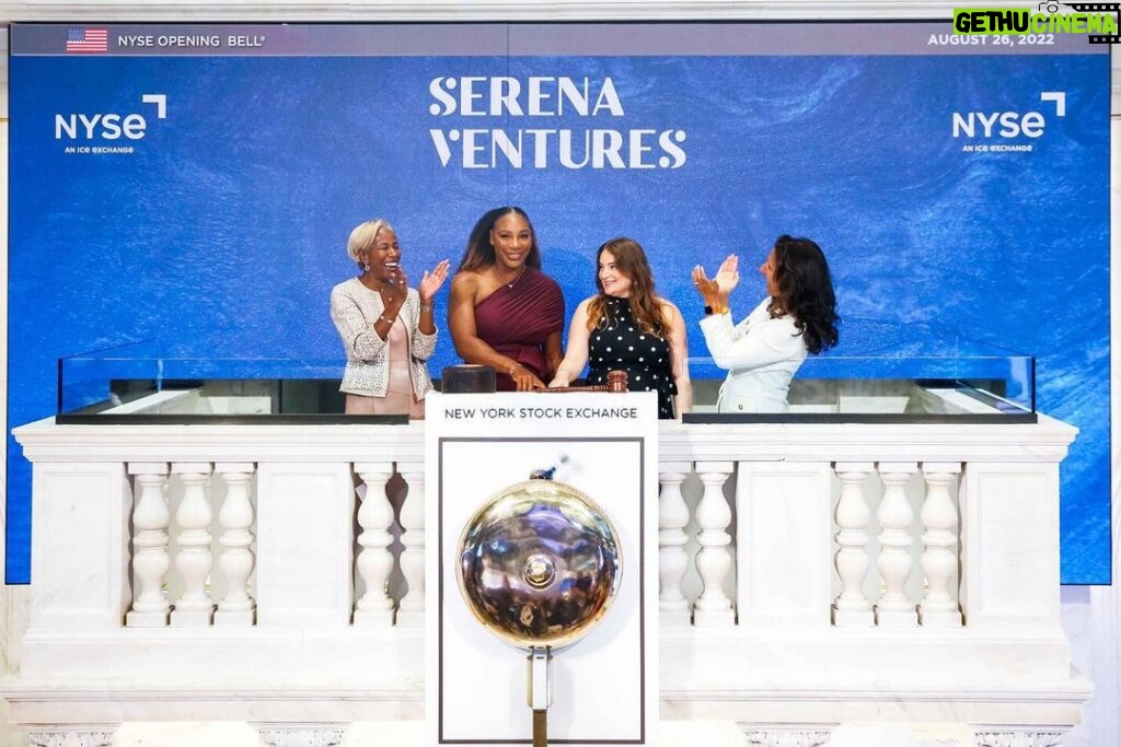 Serena Williams Instagram - What a great day for @serena.ventures at @nyse 🏛 It was incredible to see the room filled with photos of our founders showcasing our diversity. Photo Credit: @nyse
