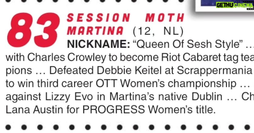 Session Moth Martina Instagram - Genuinely wasn't expecting it this year at all. Nice surprise 😁 #pwi250