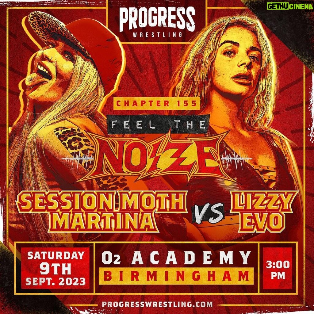 Session Moth Martina Instagram - 🎸 #Chapter155 - FEEL THE NOIZE ‼️ MATCH ANNOUNCEMENT 🍻 The Queen Of Sesh Style, Session Moth Martina faces the Liver Bird, Lizzy Evo. 🎟️ Get your tickets here: bit.ly/CH155FTN #PROGRESSWrestling #Wrestling #Birmingham Birmingham, United Kingdom