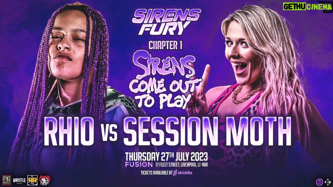 Session Moth Martina Instagram - Tomorrow I get battered blue and purple by the purple queen @rhio_wrestler in Liverpool for @sirensfurywres , then we 🍻