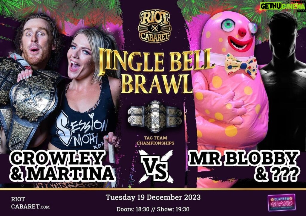 Session Moth Martina Instagram - 🔥 Speculation has been rife as to who Mr Blobby will bring to @theclaphamgrand in December! 💥 With Blobby being rather inexperienced in tag wrestling, who could help him bring home the gold? The Clapham Grand