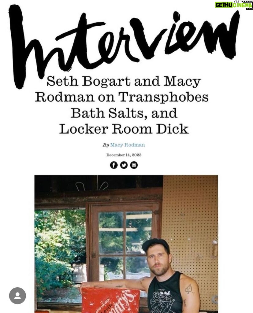 Seth Bogart Instagram - Got to talk with the genius @macyrodman about my show in NYC for @interviewmag . Here are some excerpts- link to the full article in bioooooooo. Show ends 12/23 at @fiermangallery — go see it 👅Pix by @duhlisi