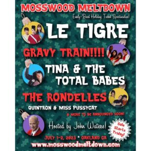 Seth Bogart Instagram - I literally never thought this would happen in a million years but in July 2023, Gravy Train will play our first show in 15 years (!!!) At my favorite festival in Oakland - hosted by the one and only John Waters.  Tix go on sale Friday - www.mosswoodmeltdown.com

Photo by @casualjeffy