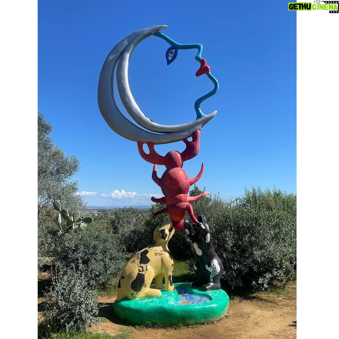 Seth Bogart Instagram - Bomarzo Gardens & Niki de Saint Phalle’s Tarot Garden 😭 When I approached the Tarot Garden it hit me so hard in a crazy way I was not expecting & was glad I had sunglasses on cuz I couldn’t stop crying!! Niki de Saint Phalle - wow wow wow - worked on it for almost 20 years and lived inside one of the sculptures (you can go in it- see my stories ). She was inspired by Bomarzo Gardens (which was made in 1552), where we went the day before. Glad I got to visit these places in this lifetime ❤️ Sacro Bosco di Bomarzo