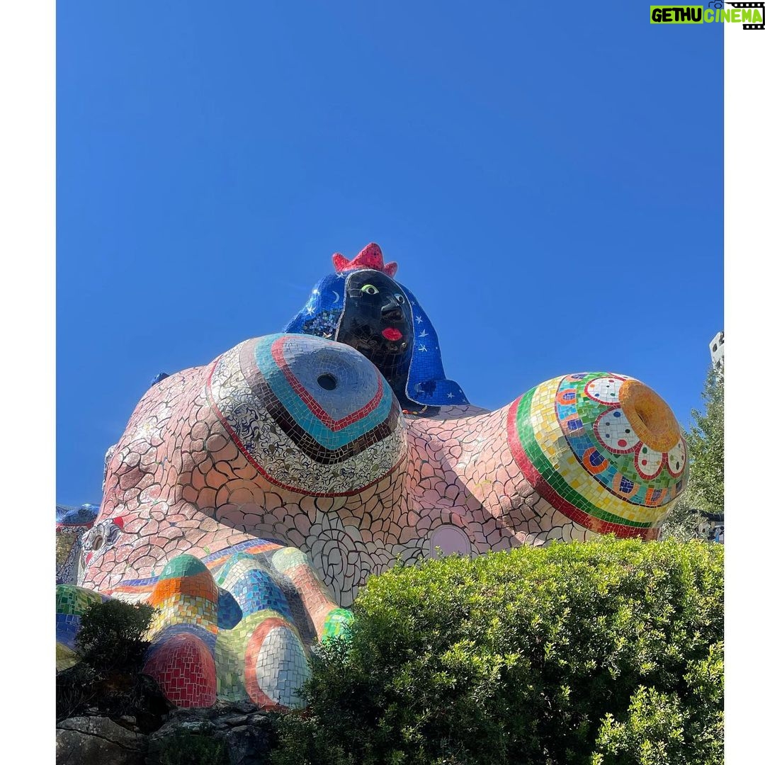Seth Bogart Instagram - Bomarzo Gardens & Niki de Saint Phalle’s Tarot Garden 😭 When I approached the Tarot Garden it hit me so hard in a crazy way I was not expecting & was glad I had sunglasses on cuz I couldn’t stop crying!! Niki de Saint Phalle - wow wow wow - worked on it for almost 20 years and lived inside one of the sculptures (you can go in it- see my stories ). She was inspired by Bomarzo Gardens (which was made in 1552), where we went the day before. Glad I got to visit these places in this lifetime ❤️ Sacro Bosco di Bomarzo
