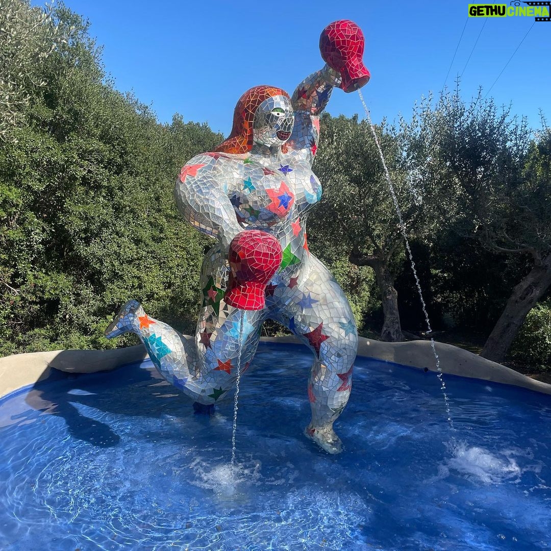 Seth Bogart Instagram - Bomarzo Gardens & Niki de Saint Phalle’s Tarot Garden 😭 When I approached the Tarot Garden it hit me so hard in a crazy way I was not expecting & was glad I had sunglasses on cuz I couldn’t stop crying!! Niki de Saint Phalle - wow wow wow - worked on it for almost 20 years and lived inside one of the sculptures (you can go in it- see my stories ). She was inspired by Bomarzo Gardens (which was made in 1552), where we went the day before. Glad I got to visit these places in this lifetime ❤️ Sacro Bosco di Bomarzo