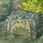 Seth Bogart Instagram - Bomarzo Gardens & Niki de Saint Phalle’s Tarot Garden 😭 When I approached the Tarot Garden it hit me so hard in a crazy way I was not expecting & was glad I had sunglasses on cuz I couldn’t stop crying!! Niki de Saint Phalle - wow wow wow - worked on it for almost 20 years and lived inside one of the sculptures (you can go in it- see my stories ). She was inspired by Bomarzo Gardens (which was made in 1552), where we went the day before. Glad I got to visit these places in this lifetime ❤️ Sacro Bosco di Bomarzo