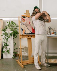 Seth Bogart Instagram - Honored me and my daughter Stix are the July cover stars for @thewildestsite 🐾 shot in my studio by @amyharrity / interview by @nishagopalan