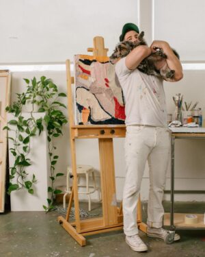 Seth Bogart Instagram - Honored me and my daughter Stix are the July cover stars for @thewildestsite 🐾 shot in my studio by @amyharrity / interview by @nishagopalan
