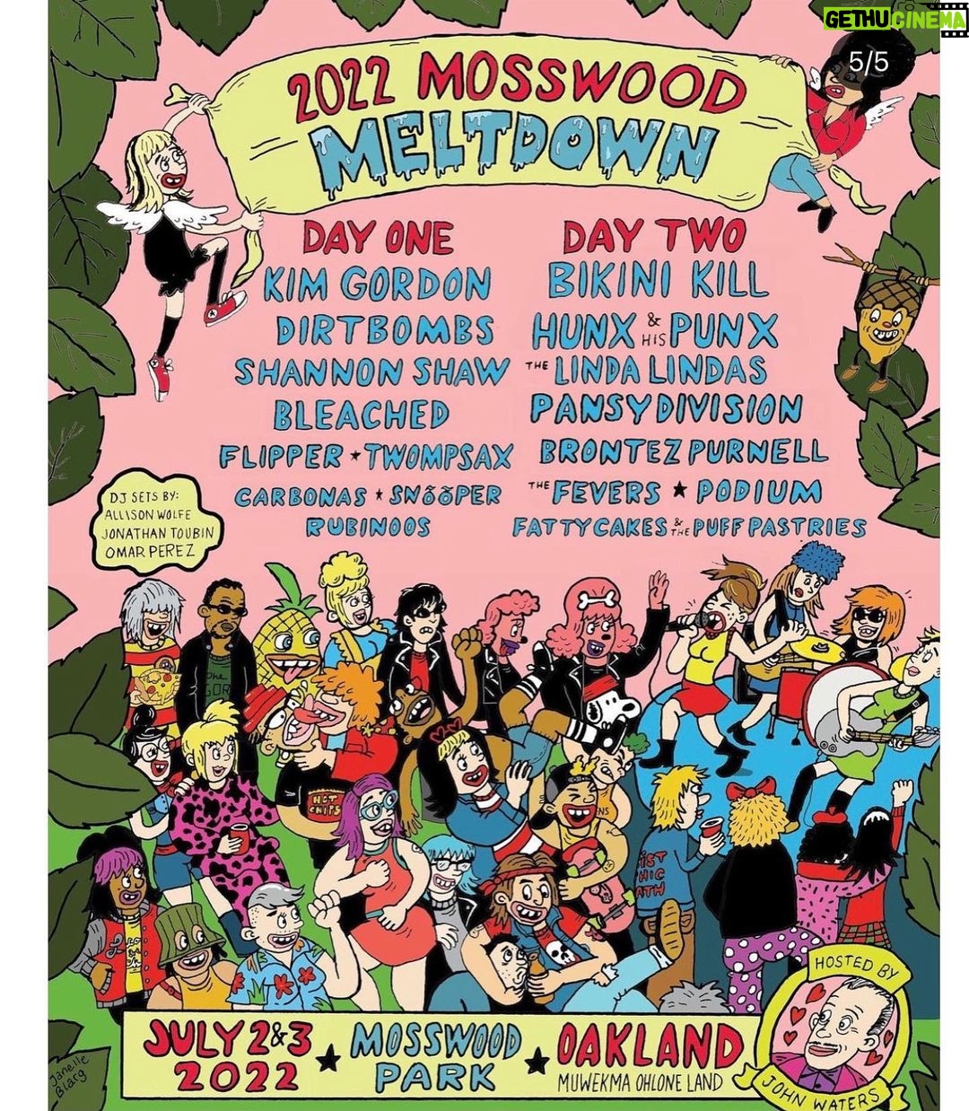Seth Bogart Instagram - Announcement ! Hunx & His Punx will be playing at @levitation this year in Austin! We also are playing this weekend in Oakland at @mosswood_meltdown_i_love_you . I made an edition of 50 Hunx towels inspired by the iconic @buttmagazine towels. Will be available at our show this weekend or order one at wackywacko.com (only about 20 available online 👅👅) photo on towel by @sirdavidsimon