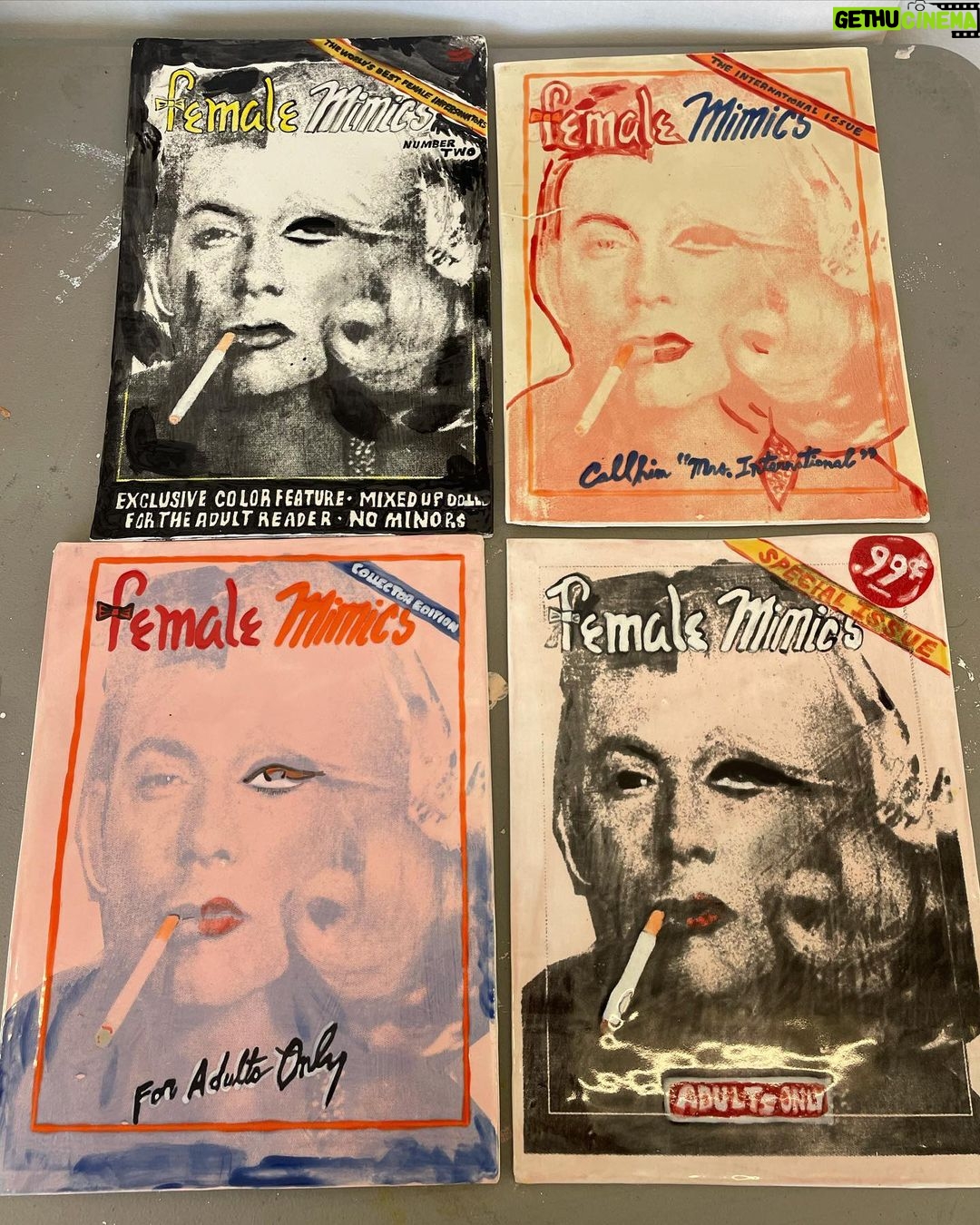 Seth Bogart Instagram - “Female Mimics” ceramic magazine edition. A couple are available now thru @platformart_com @davidzwirner thru end of month For a more affordable option I also made a t-shirt with @wackywacko ( & everything is 20% off thru Monday w code “SUMMERTIME”)