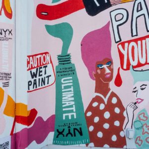 Seth Bogart Instagram - Painted a mural for @nyxcosmetics - up til the end of the month at Santa Monica & La Cienega 👀 Photos by @ireignssupreme 💄