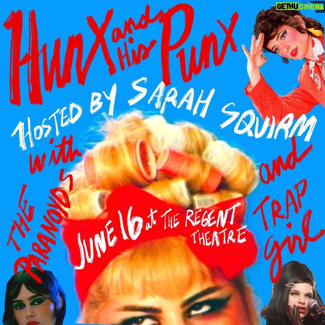Seth Bogart Instagram - Hunx & His Punx getting off our private jet 👅 LOW TICKET ALERT for our show in LA this Thursday at @ The Regent Theater. Only about 100 left so get one now ! Ticket link in bio. (UPDATE : SOLD OUT 🤩👅👀😈) The incredible @sarahsquirm is hosting the show and doing a mini set before each band & @trapgirlpunk and @theparanoyds are opening so get there early ! Doors at 7 , show begins at 8. Not sure who took the first paparazzi pic but the rest are by my old friend @vicecooler