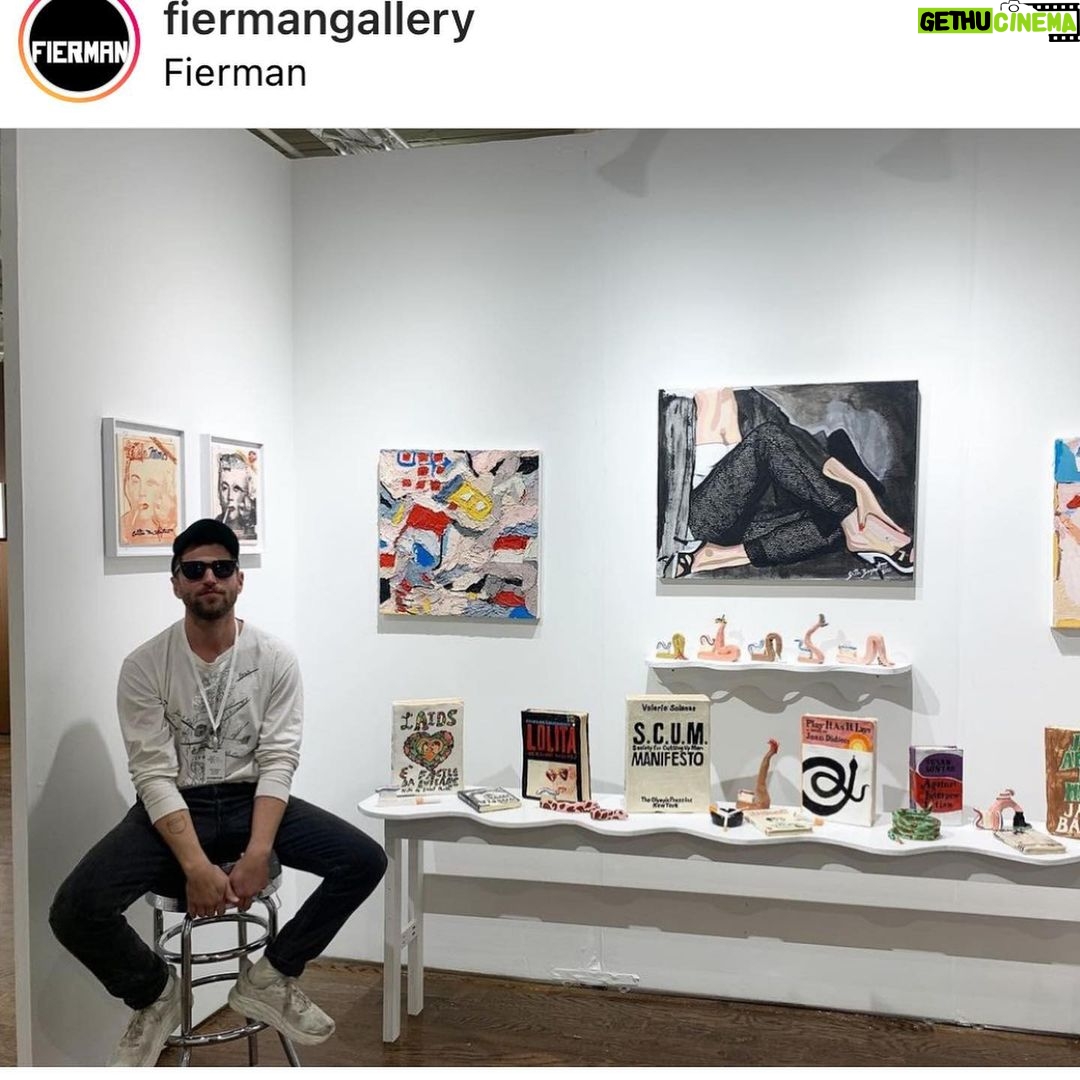 Seth Bogart Instagram - Some new paintings & ceramics . On view this weekend with @fiermangallery at @outsiderartfair in NYC .