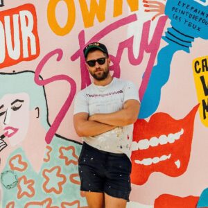 Seth Bogart Instagram - Painted a mural for @nyxcosmetics - up til the end of the month at Santa Monica & La Cienega 👀 Photos by @ireignssupreme 💄