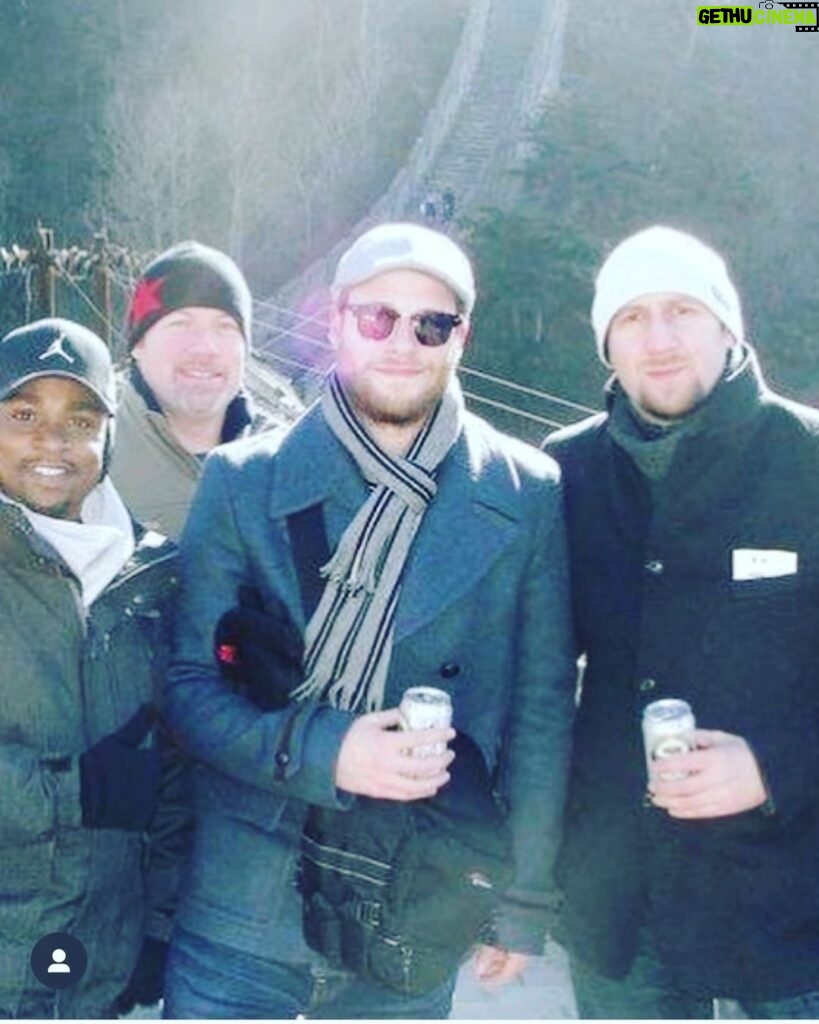 Seth Rogen Instagram - Throwback to the time I was at the Great Wall of China and literally nobody else was there except these American dudes who recognized me and then we drank beer together.