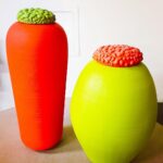 Seth Rogen Instagram - I made these vases with gloopy lids.