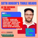 Seth Rogen Instagram – In Los Angeles? There’s still some tix left for our awesome table reads with amazing casts featuring @quintab, @comedianlilrel, @azizansari, @jackblack, @nickkroll, @zaziebeetz, @osheajacksonjr, @lilyjcollins, and MORE!!