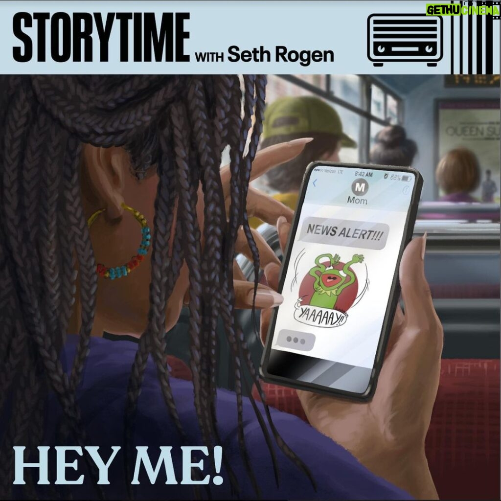 Seth Rogen Instagram - This week’s episode of Storytime is one of my favorites with @theashleyray and @ava! Enjoy! HEY ME!!!! (I can’t stop saying this now and after listening you won’t either)