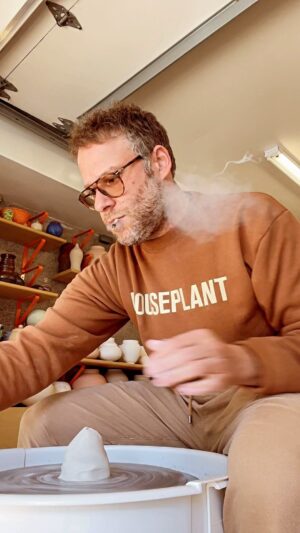 Seth Rogen Instagram - A real time ashtray throwing vid! Danger!