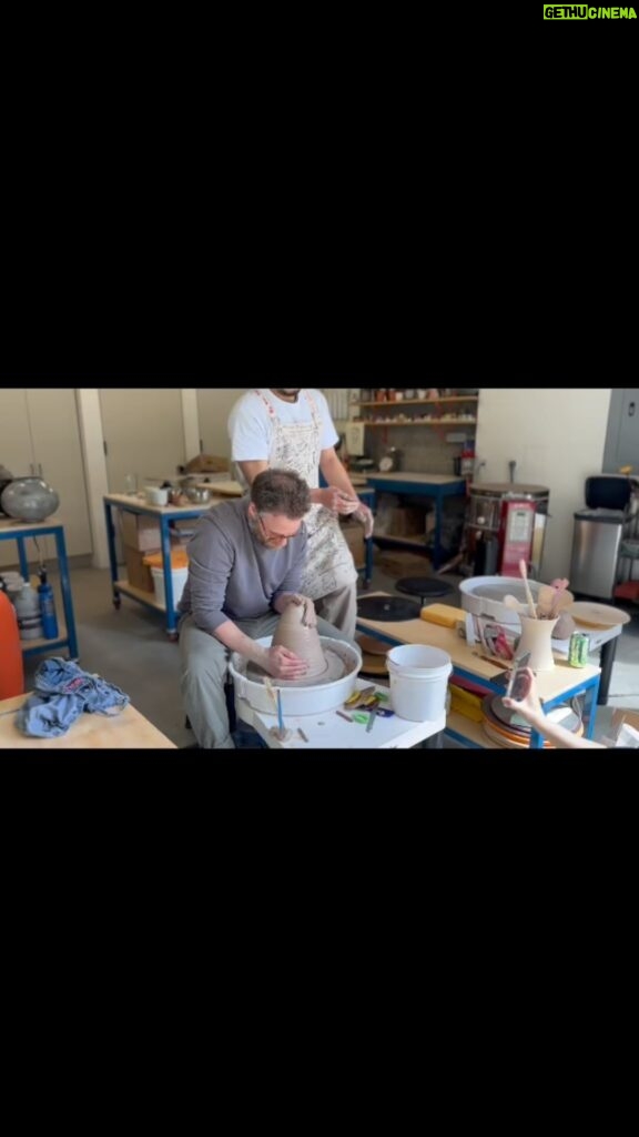 Seth Rogen Instagram - I had the unbelievable HONOR to have @moondobang come to our home! He gave me and Lauren a lesson that was truly mind boggling. I can’t thank @adamfieldpottery and @mikisr_ceramics enough too! Ive watched countless videos where I tried to discern what is happening when Korean potters throw and it was incredible and truly horizon expanding to actually be shown how to do it.