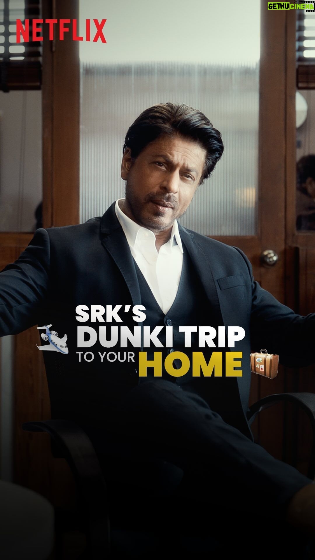 Shah Rukh Khan Instagram - Dil ke liye visa nahi lagta. Aa rahe hai aapke ghar, Dunki maarke π₯ Dunki, now streaming on Netflix! #DunkiOnNetflix @RedChilliesEnt @RHFilmsOfficial @tseries.official @iamsrk @hirani.rajkumar @taapsee @boman_irani @vickykaushal09 @anilgroverhere @vikramkochhar @gaurikhan