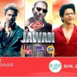 Shah Rukh Khan Instagram – Lekar entertainment ka toofan, aa raha hai Jawan! 
Dekhiye #TVParPehliBaar, Jawan, 28th Jan, Ravivaar raat 8 baje, sirf #ZeeCinema par.

#Jawan #JawanOnZeeCinema #JawanOnZeeCinemaOn28thJan #SeeneMeinCinema  #WorldTelevisionPremiere