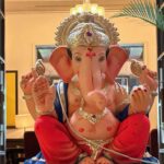 Shah Rukh Khan Instagram - Welcome home Ganpati Bappa Ji. Wishing you and your family a wonderful day honoring Lord Ganesha. May Lord Ganesha bless all of us with happiness, wisdom, good health and lots of Modak to eat!!!