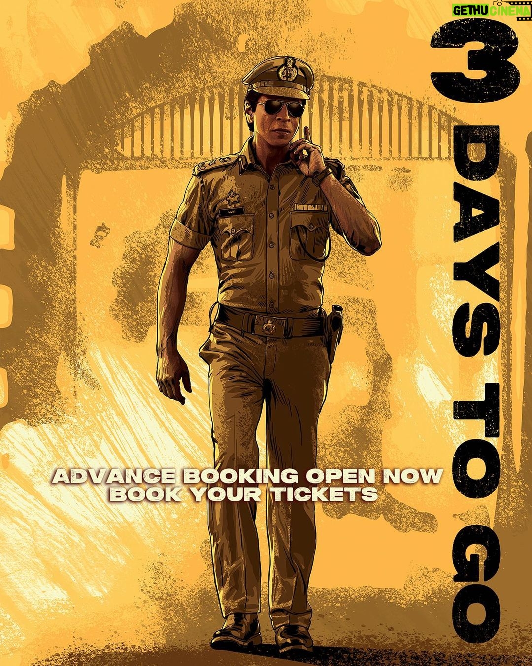 Shah Rukh Khan Instagram - Main accha hoon ya bura hoon….Rakhwala hoon ya Chor….milta hoon aapse…Bas Teen Din Aur!! Advance bookings are now open, book your tickets! #Jawan releasing worldwide on 7th September 2023, in Hindi, Tamil & Telugu.
