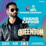 Shahid Kapoor Instagram – Make way for @shahidkapoor as he fights for the Crown for his Queendom! 🤩

Watch #TATAWPL 2024 Opening Ceremony on @officialjiocinema & @sports18.official LIVE from the M. Chinnaswamy Stadium, Bengaluru. 

 🗓️ 23rd Feb
 ⏰ 6.30 pm 
🎟️ WPLT20.COM