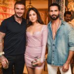 Shahid Kapoor Instagram – When me and the wife both met our teenage crush @davidbeckham