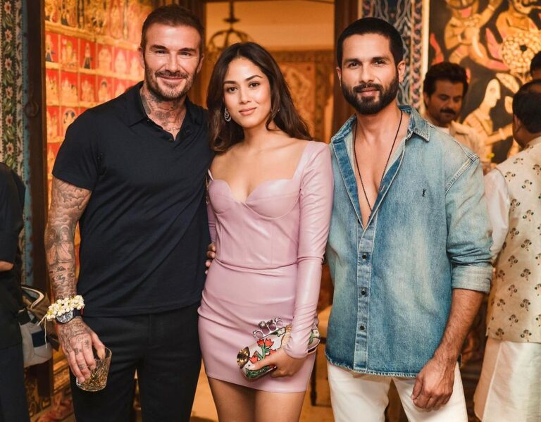 Shahid Kapoor Instagram - When me and the wife both met our teenage crush @davidbeckham