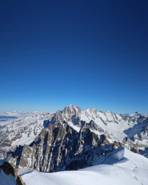 Shalom Brune-Franklin Instagram - I may have had to choose between operating my camera or feeling my fingers, but wow it was worth it. It’s always magic hour on Mont-Blanc 🏔❄️