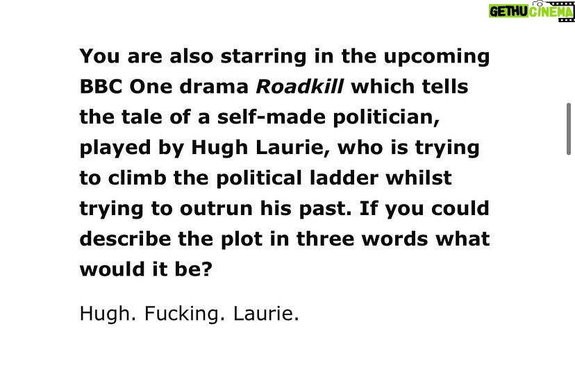 Shalom Brune-Franklin Instagram - Aussie family & friends this Sunday, Nov 1st at 8.40pm, our lovely little 4 piece drama “Roadkill” premieres on ABC. If you’re looking for reasons to tune in, I eloquently summed up to the wonderful @ellemdforrest at @1883magazine why you should be there with bells on 🔔