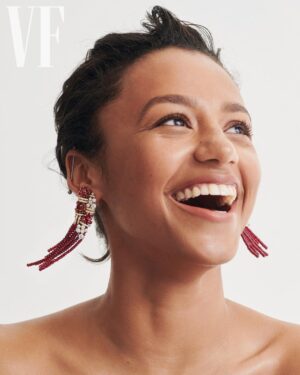 Shalom Brune-Franklin Instagram - Thank you @chanelofficial @vanityfair & to the lovely creatives tagged…🤯♥️ #TweedDeCHANEL #CHANELHighJewelry
