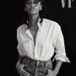 Shalom Brune-Franklin Instagram - Thank you @chanelofficial @vanityfair & to the lovely creatives tagged…🤯♥️ #TweedDeCHANEL #CHANELHighJewelry