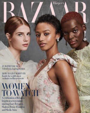 Shalom Brune-Franklin Instagram - 🙋🏾‍♀️ 2023 @bazaaruk 💖

Wearing @simonerocha_ 
All jewellery @vancleefarpels
EIC lydiasmag
Photography @pamela_hanson
Styling @leithclark
Creative Director @tom_houseofusher
Fashion Director @avrilmair
Talent Director @lottielumsden
Picture Director @izzyparrylewis
Makeup for Shalom @naokoscintu
Hair for Shalom @earlsimms2
Manicure @nailedbysg
Executive Editor @franceshedges
Features Director @hels_lee
Features Writer @brooke__theis
Talent Editor @olivia__blair
Picture Production Editor @gemmalucia_shootproducer
Picture Researcher @_abiihollister
Fashion Assistants @crystallecox @galkln @itshanah_xo
@prenders @tapestrylondon