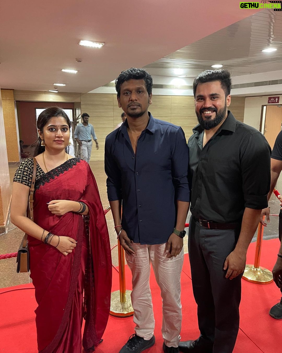 Shambhavy gurumoorthy Instagram - At rudhran audio and trailer launch event ❤️ #trending #instagood #instalike #samandprasi #instadaily #trendingtopic #rudhranaudiolaunch #rudhranmovie #suntv #geminitv #positivevibes #bestday