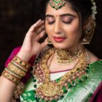 Shambhavy gurumoorthy Instagram - ❣️ Saree: @grb_silks Blouse: @j2fashions Jewelry: @new_ideas_fashions Mua:@dreamangels_makeover_jenni Photography: @shade_of_vijay Chennai, India